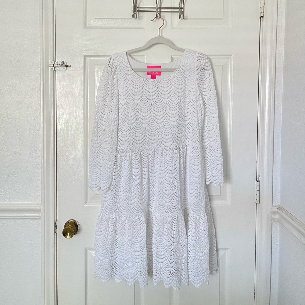 NEW Lilly Pulitzer Geanna Scallop Swing Dress - Picture 5 of 7